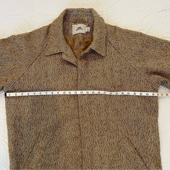 Urban Outfitters Tweed Mac Coat Size Large - Picture 5 of 11
